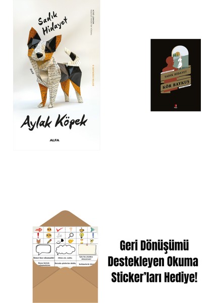 Aylak Köpek + Kör Baykuş + Okuma Sticker'ları