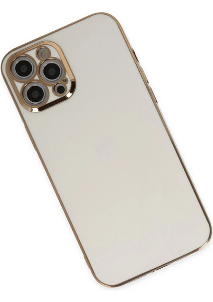 Newface iPhone 12 Pro Max Kılıf Volet Silikon - Beyaz