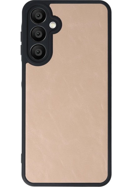 Newface Samsung Galaxy A16 5g Kılıf Aras Deri Kapak - Pudra