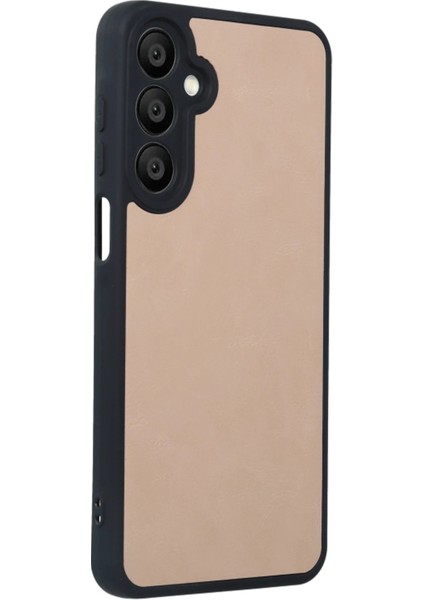 Newface Samsung Galaxy A16 5g Kılıf Aras Deri Kapak - Pudra