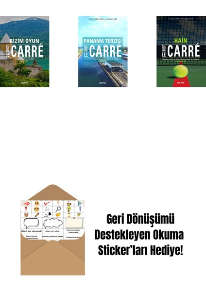 Bizim Oyun + Panama Terzisi + Hain + Okuma Sticker'ları