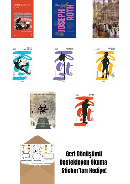 Joseph Roth 8 Kitap Set + Okuma Sticker'ları