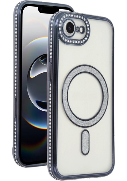 Newface Apple iPhone 16E Joke Simli Magneticsafe Kılıf - Siyah