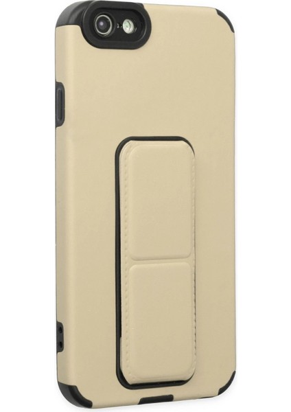 Newface iPhone 6 Kılıf Mega Standlı Silikon - Gold fiyatları