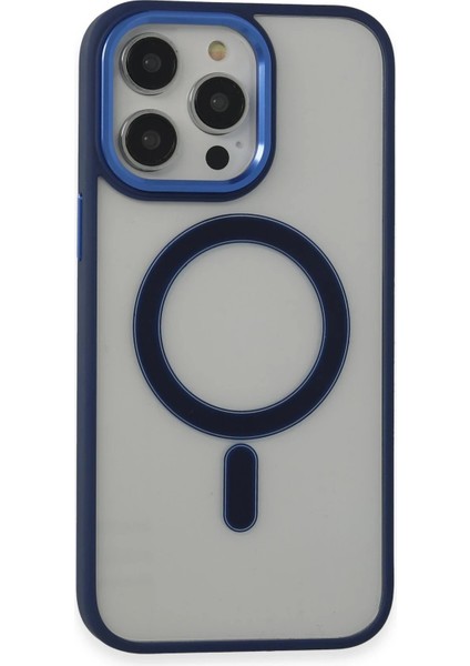 Newface iPhone 14 Pro Kılıf Room Magneticsafe Silikon - Lacivert
