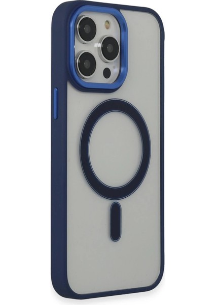 Newface iPhone 14 Pro Kılıf Room Magneticsafe Silikon - Lacivert fiyatları