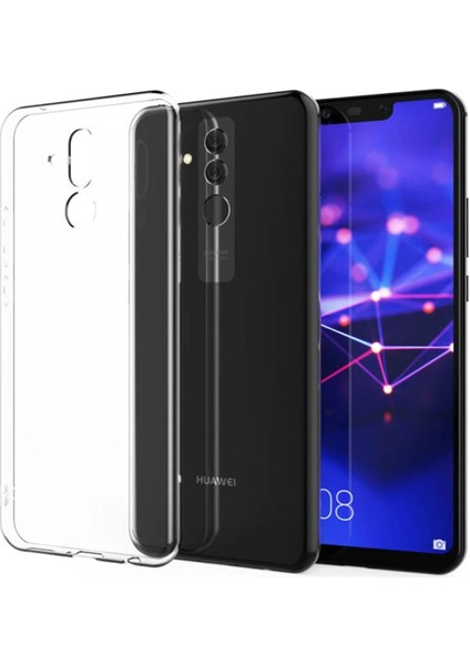 Newface Huawei Mate 20 Lite Kılıf Lüx Şeffaf Silikon