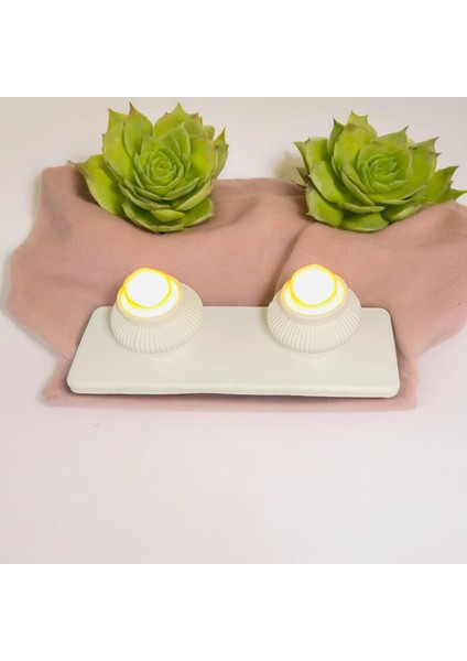 2 Li Mumluk Seti Mumlar ve Alt Taban Dahil Konsept Hediyelik fırsatları