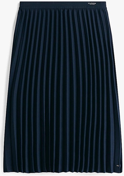 Fluıd Pleated Pull On Mıdı Skırt Kadın Mavi Etek WW0WW43886C1G fırsatları