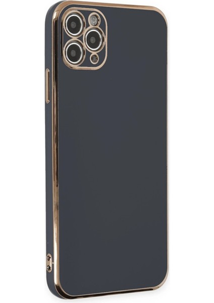 Newface iPhone 11 Pro Max Kılıf Volet Silikon - Siyah