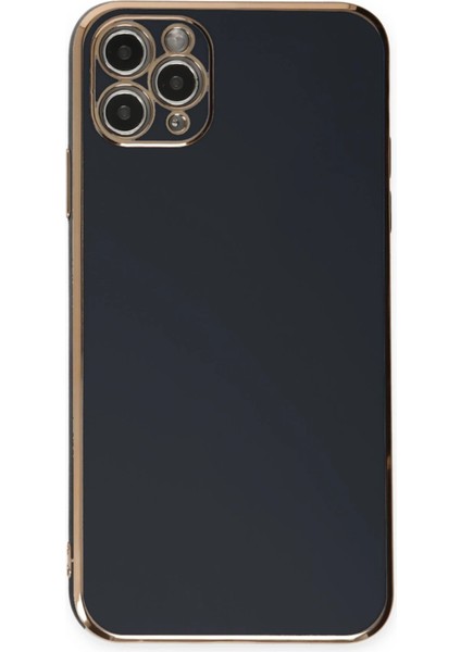 Newface iPhone 11 Pro Max Kılıf Volet Silikon - Siyah