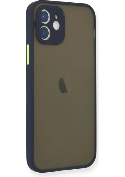 Newface iPhone 12 Mini Kılıf Montreal Silikon Kapak - Lacivert fiyatları