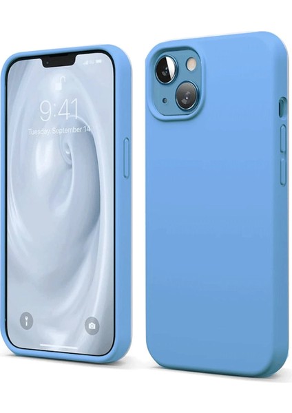 Newface iPhone 14 Kılıf First Silikon - Mavi