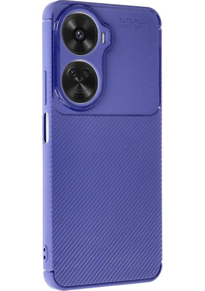 Newface Huawei Nova 12 Se Kılıf Auto Focus Karbon Kapak - Lacivert fiyatları