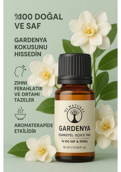 Gardenya Uçucu Yağ Saf Doğal Esans Buhurdanlık Difüzör Oda Esansı 10 ml fiyatları