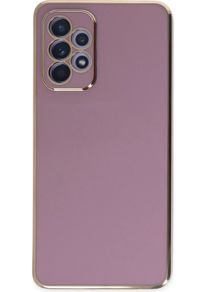 Newface Samsung Galaxy A52 Kılıf Volet Silikon - Mor