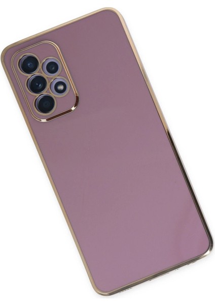 Newface Samsung Galaxy A52 Kılıf Volet Silikon - Mor