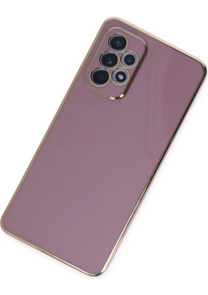 Newface Samsung Galaxy A52 Kılıf Volet Silikon - Mor