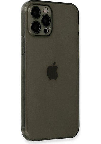 Newface iPhone 12 Pro Kılıf Fly Lens Silikon - Siyah