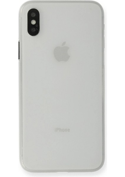 Newface iPhone Xs Max Kılıf Pp Ultra Ince Kapak - Beyaz