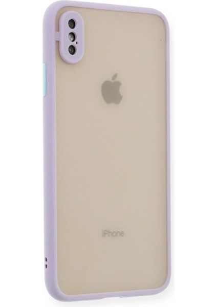Newface iPhone x Kılıf Montreal Silikon Kapak - Mor