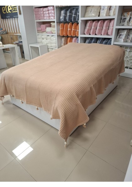 Etehometex Ponponlu Pamuk Pike Çift Kişilik 220X240CM fırsatları