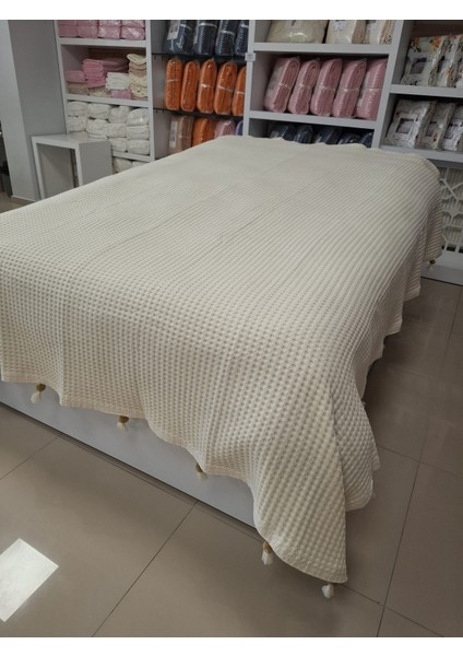 Etehometex Ponponlu Pamuk Pike Çift Kişilik 220X240CM fırsatları