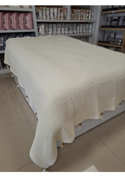 Etehometex Ponponlu Pamuk Pike Çift Kişilik 220X240CM indirimleri