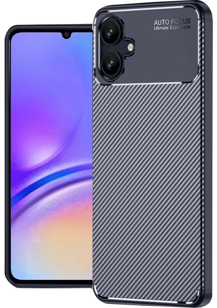 Newface Samsung Galaxy A06 Kılıf Auto Focus Karbon Kapak - Lacivert