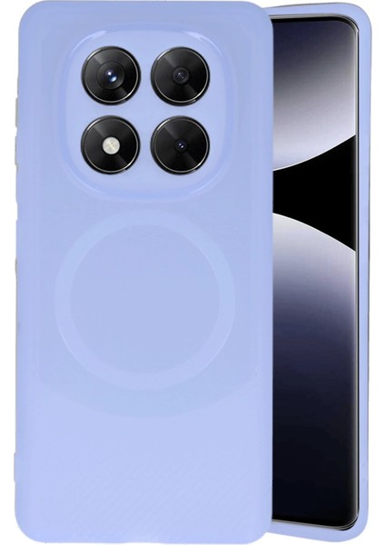 Newface Xiaomi Redmi Note 14 Pro 5g Kılıf Maya Karbon Kapak - Lila modelleri