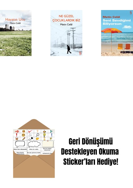 Hayatın Ucu + Ne Güzel Çocuklardık Biz + Seni Sevdiğimi Biliyorsun + Okuma Sticker'ları