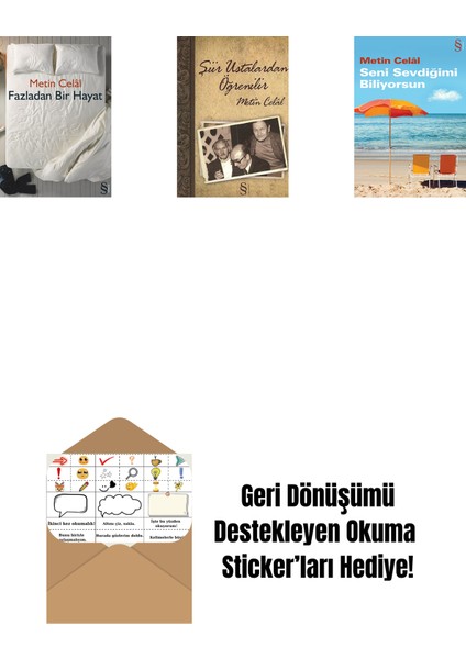 Fazladan Bir Hayat + Şiir Ustalardan Öğrenilir + Seni Sevdiğimi Biliyorsun + Okuma Sticker'ları