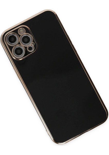Newface iPhone 12 Pro Max Kılıf Volet Silikon - Siyah
