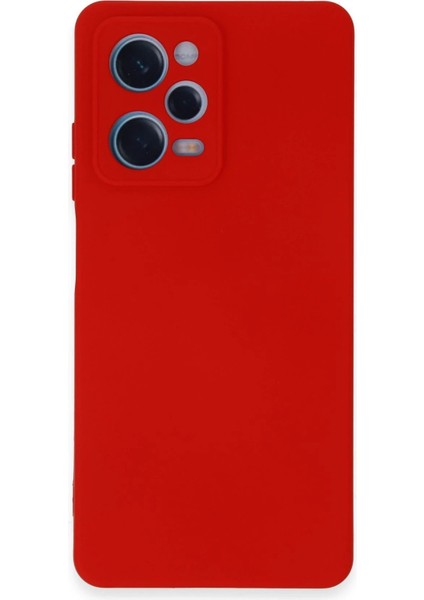 Newface Xiaomi Redmi Note 12 Pro 5g Kılıf Nano Içi Kadife Silikon - Kırmızı