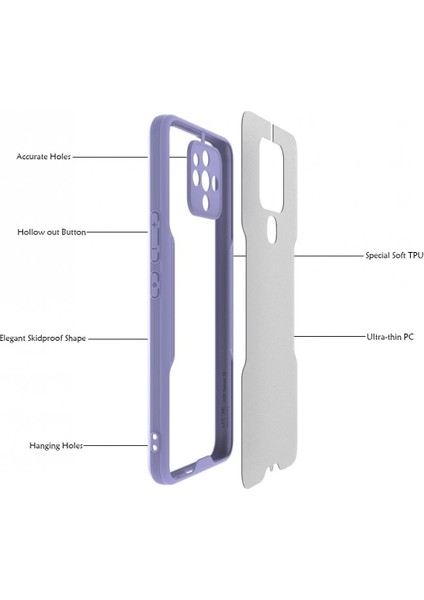 Newface Tecno Camon 16 Kılıf Platin Silikon - Sarı