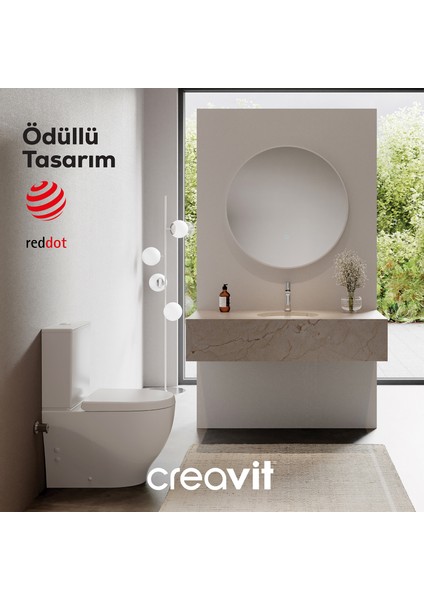 Mare Rim-Off Duroplast Yavaş Kapanan Klozet Kapaklı Beyaz Set modelleri