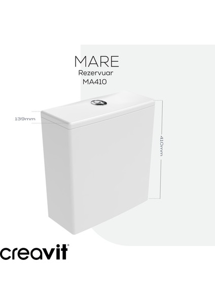 Mare Rim-Off Duroplast Yavaş Kapanan Klozet Kapaklı Beyaz Set indirimleri