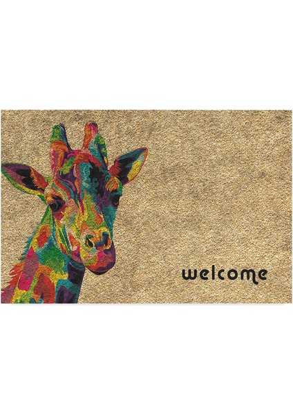 Kedi Köpek Komik Tasarımlı Dekoratif Kapı Önü Paspas, Dış Mekan/ev Içi/banyo/mutfak/yatak Odası/giriş Paspasları