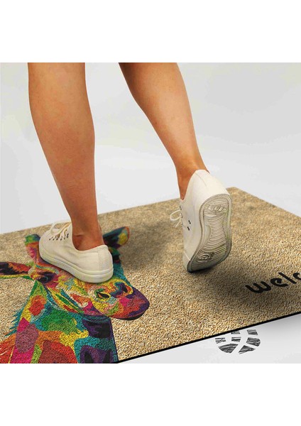 Kedi Köpek Komik Tasarımlı Dekoratif Kapı Önü Paspas, Dış Mekan/ev Içi/banyo/mutfak/yatak Odası/giriş Paspasları fiyatları