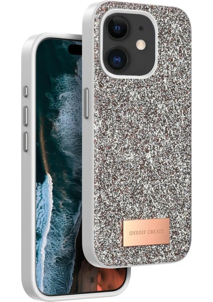 Onegif iPhone 11 Bright Simli Kapak - Gold