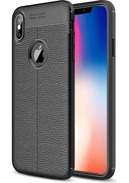 Newface iPhone Xs Max Kılıf Auto Focus Kapak - Siyah