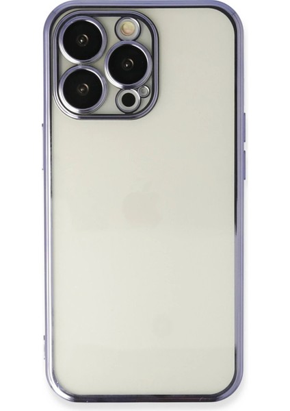 Newface iPhone 13 Pro Kılıf Razer Lensli Silikon - Mor