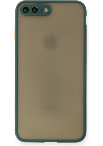 Newface iPhone 7 Plus Kılıf Montreal Silikon Kapak - Yeşil