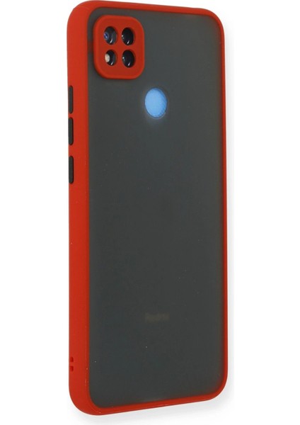 Newface Xiaomi Redmi 9c Kılıf Montreal Silikon Kapak - Kırmızı