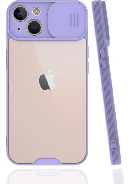Newface iPhone 13 Mini Kılıf Platin Kamera Koruma Silikon - Lila