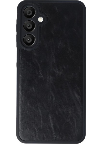 Newface Samsung Galaxy A16 5g Kılıf Aras Deri Kapak - Siyah