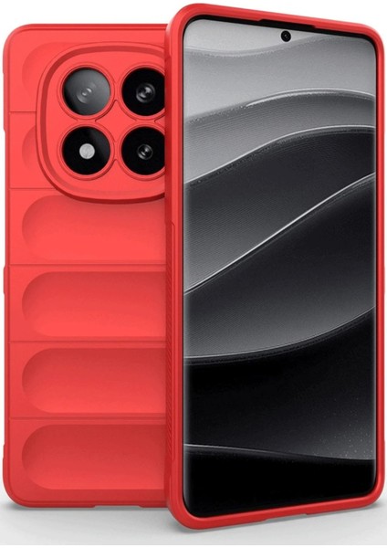 Newface Xiaomi Redmi Note 14 Pro 5g Kılıf Optimum Silikon - Kırmızı