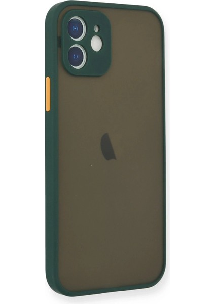 Newface iPhone 12 Mini Kılıf Montreal Silikon Kapak - Yeşil