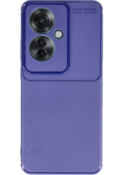 Newface Oppo Reno 11F Kılıf Auto Focus Karbon Kapak - Lacivert