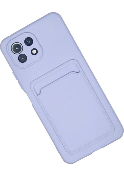 Newface Xiaomi Mi 11 Kılıf Kelvin Kartvizitli Silikon - Lila fiyatları